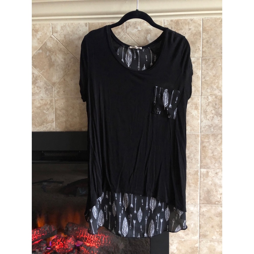 High/Low Pocket Tee Shirt